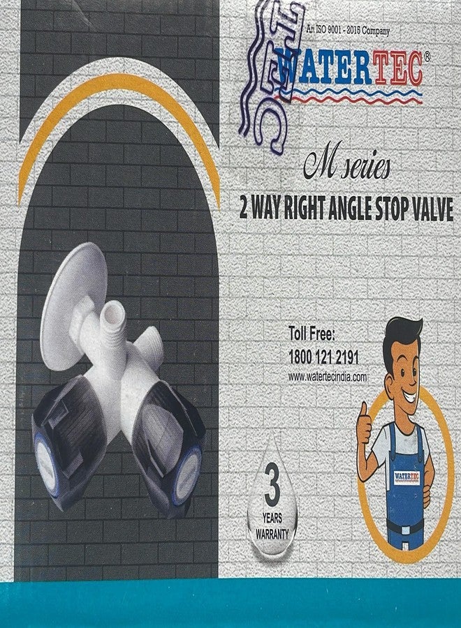 Watertec صمام إيقاف بزاوية قائمة ثنائي الاتجاه من سلسلة Watertec M - Image 2